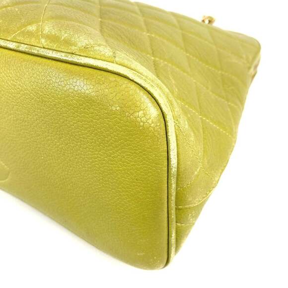 CHANEL Green Caviar Leather Shoulder Bag - Picture 6 of 16
